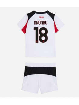 AC Milan Christopher Nkunku #18 Dječji Gostujuci Dres kompleti 2025-26 Kratak Rukavima (+ kratke hlače)